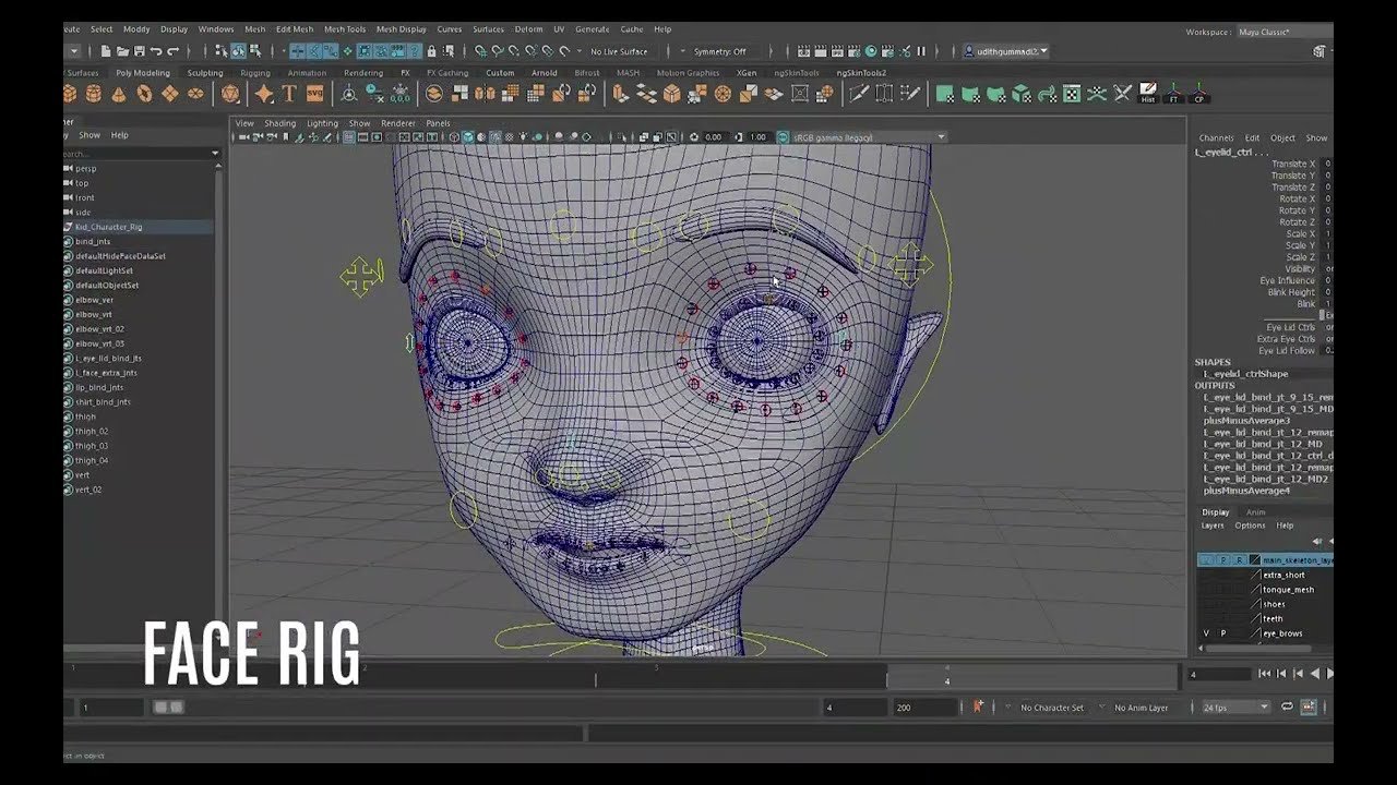 Udith Sagar Rigging Demoreel